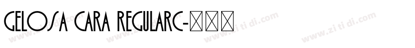 Gelosa Cara RegularC字体转换